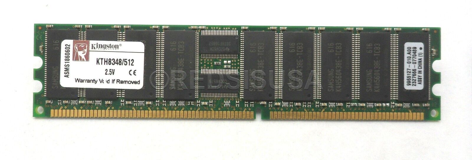 Kingston 512MB DDR PC-2700 Reg ECC 184 Pin Server RAM Memory KTH8348/2512