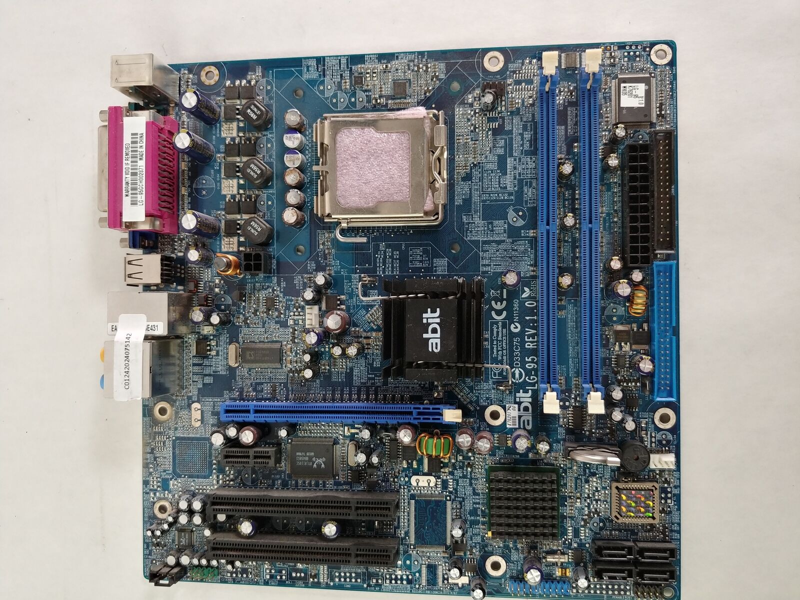 ABIT LG-95 Intel LGA 775/Socket T DDR2 SDRAM Desktop Motherboard