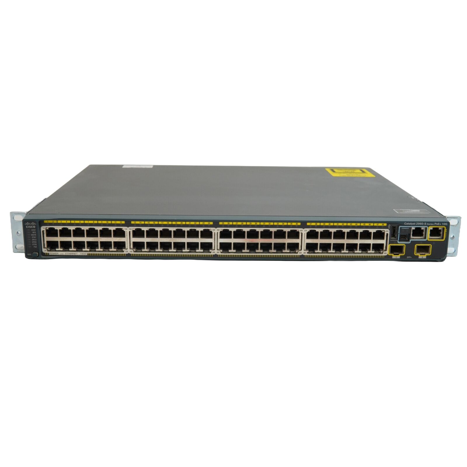 Cisco Catalyst 48-Port Manage Gigabit Switch w/ 2x 10G SFP+ WS-C2960S-48FPD-L