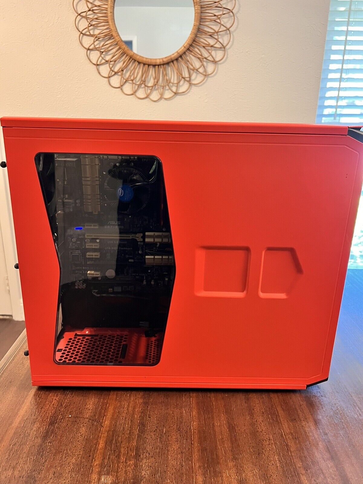 Corsair Graphite Series w 230T  Mid Tower Computer Case Orange with Motherboard