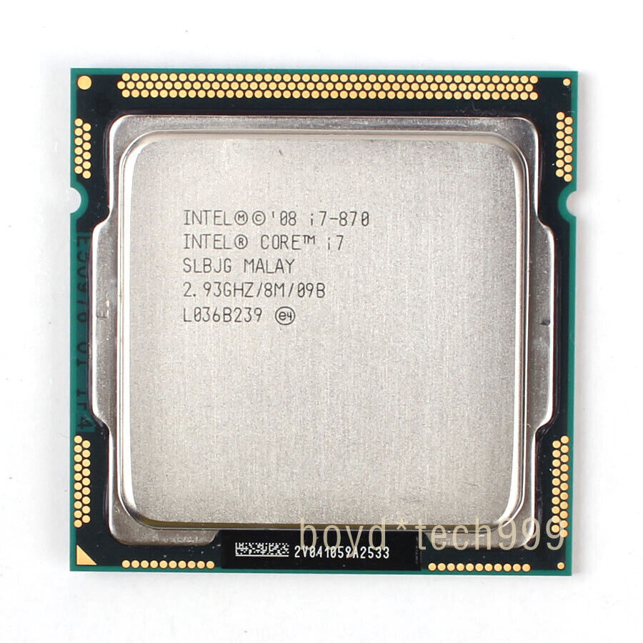 Intel Core i5-650 i5-655K i5-750 i5-760 i7-870 i7-880 LGA 1156 / H CPU Processor