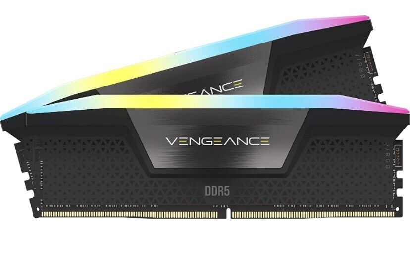 CORSAIR VENGEANCE RGB DDR5 RAM 32GB (2x16GB) 6000MHz CL36 Intel XMP iCUE