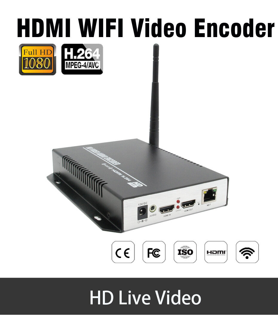 H.264 Wifi HDMI Encoder support http rtsp RTMP for Live Stream Broadcast