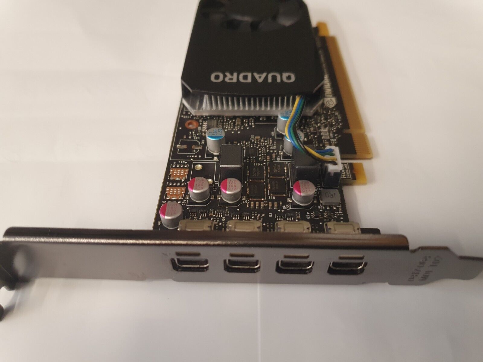 LOT OF 3 NVIDIA Quadro P600 2GB GDDR5 4xMini DisplayPort PCIe Graphics Card
