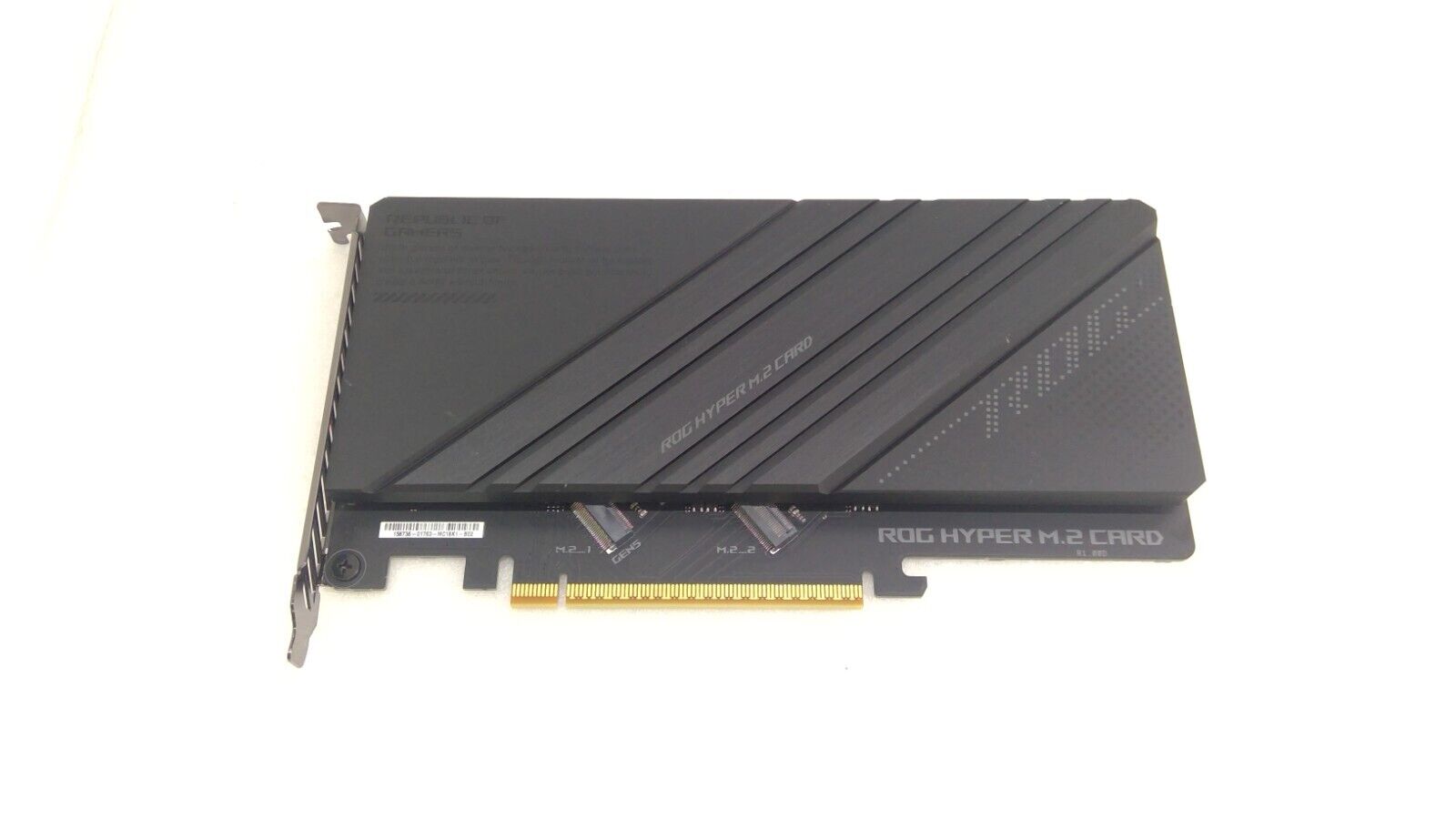 ASUS ROG Hyper M.2 Card X16 PCIe 3.0, Supports 2 NVMe M.2, Black