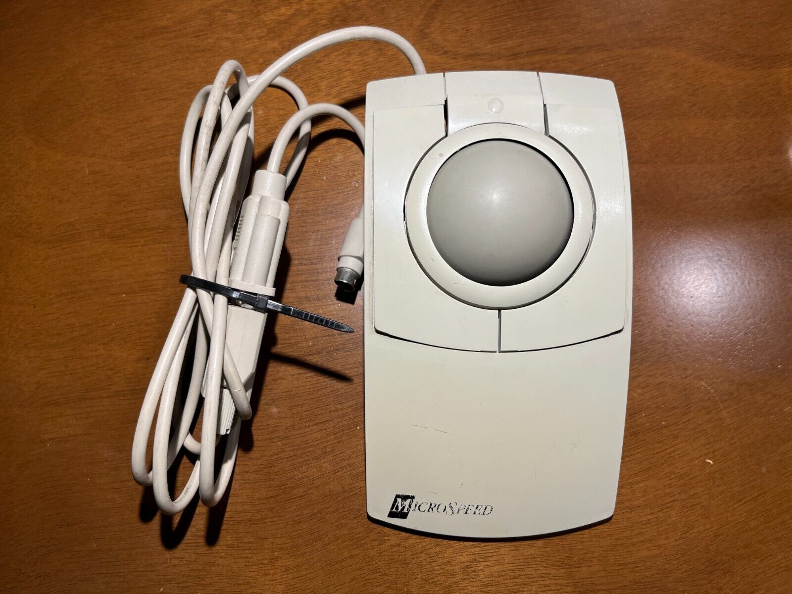 Vintage MicroSpeed PC Trac Ball Deluxe Trackball PC Mouse 9645-PD270