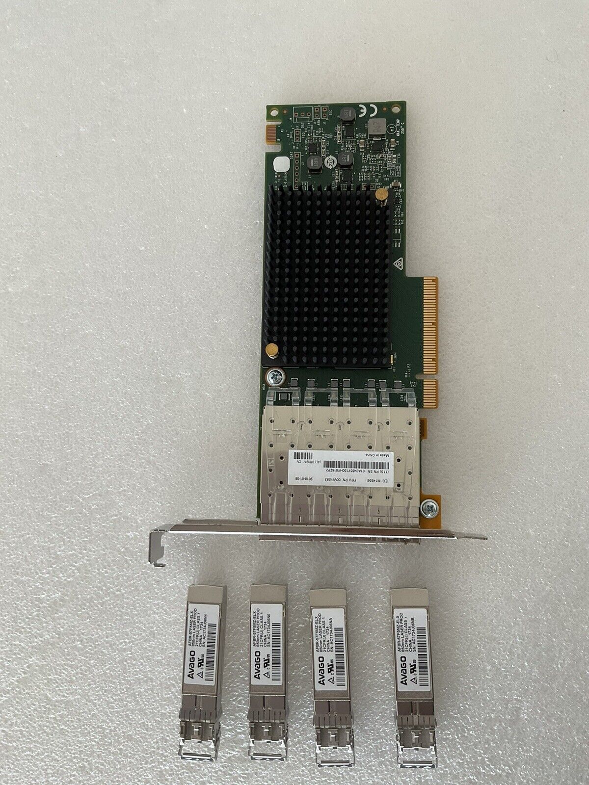 IBM 00WY983 Emulex LPe31004-M6-EIO 4-Port 16Gb FC PCIe HBA w/SFP High Profile
