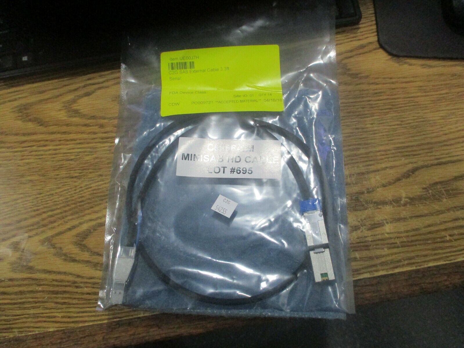 SuperMicro Model: C5556-1M MiniSAS HD External Cable. New Old Stock 