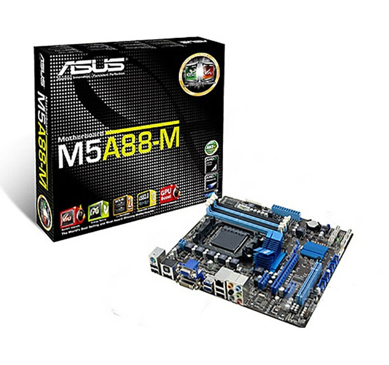 Asus M5A88-M Motherboard AMD 880G Socket AM3+ DDR3 DIMM 16GB USB3.0 uATX
