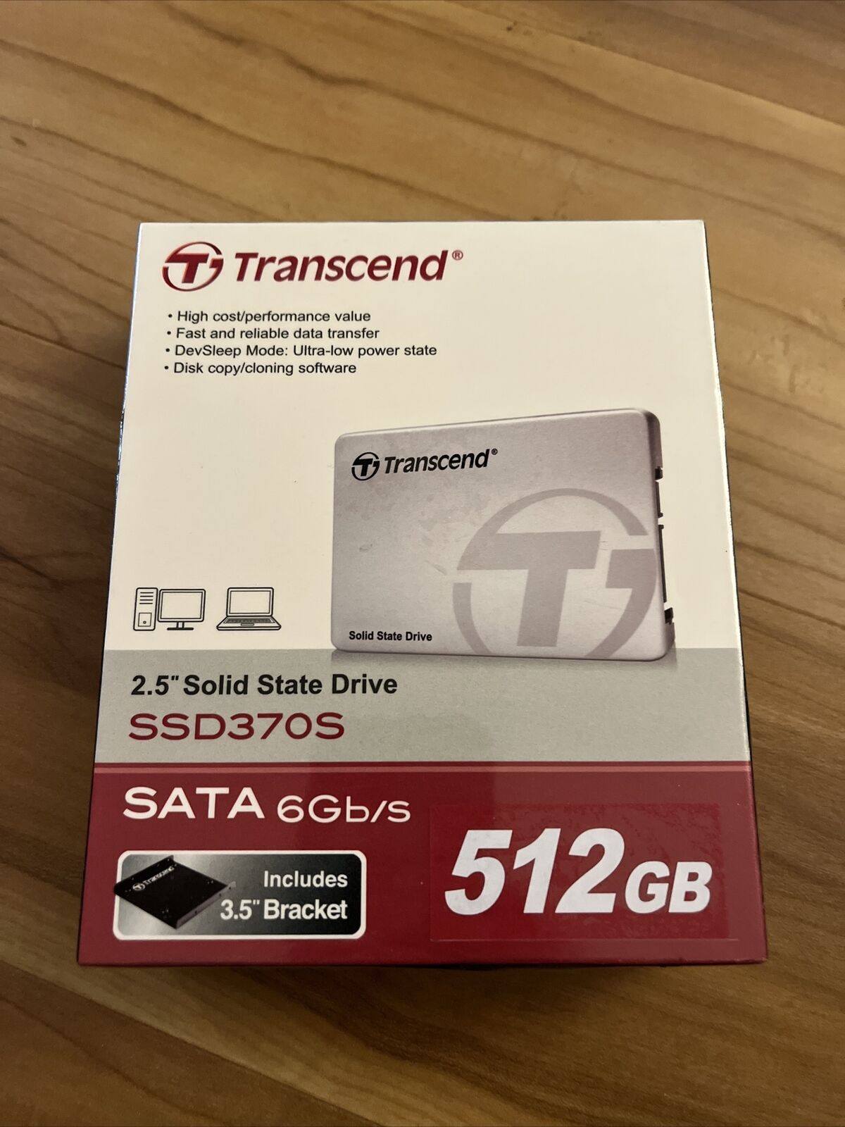 New Transcend Solid State Drive 512GB SSD 370S TS512GSSD370S Sata Interface