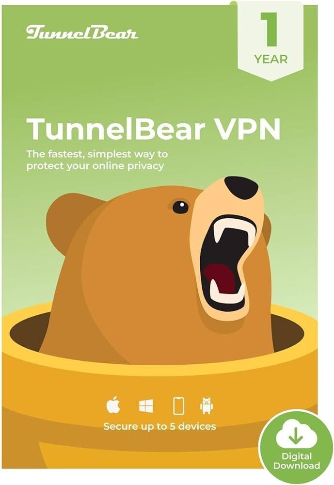 TunnelBear VPN / 1 Year