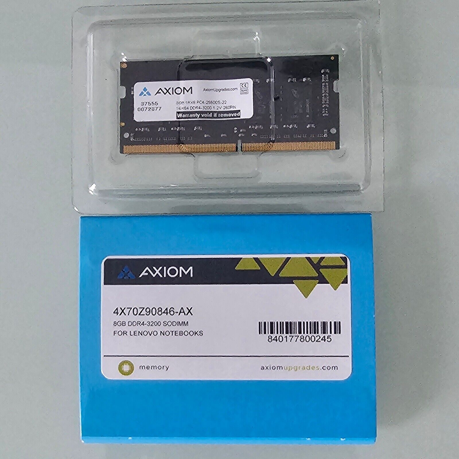 Memory Axiom 8GB DDR4-3200 SODIMM Lenovo - 4X70Z90846-AX 4X70Z90844, 4X71D09533