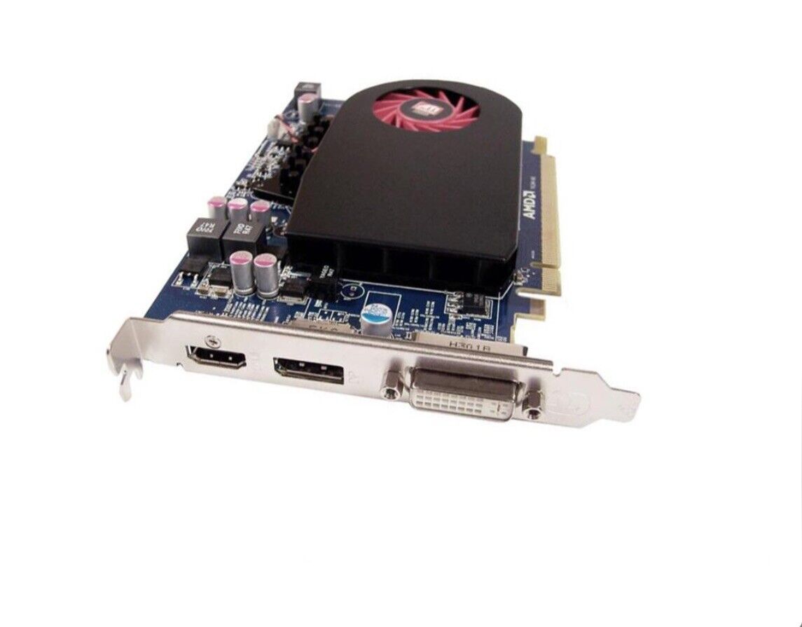 673607-001 HP ATI Radeon 7670 1GB DDR5 DVI HDMI Display port Graphics Card