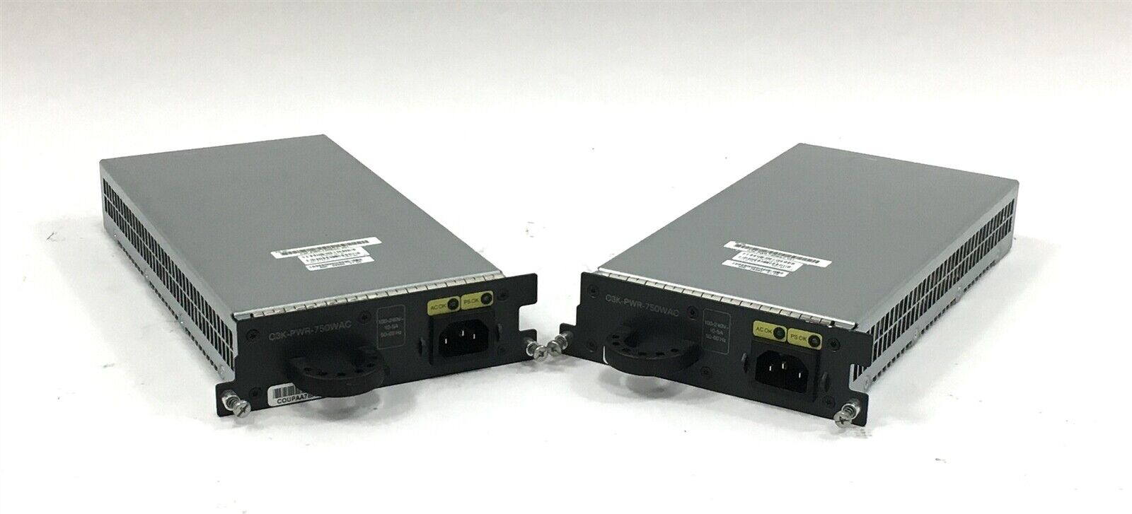 Lot of 2 Cisco C3K-PWR-750WAC 750W Power Supply for RPS2300
