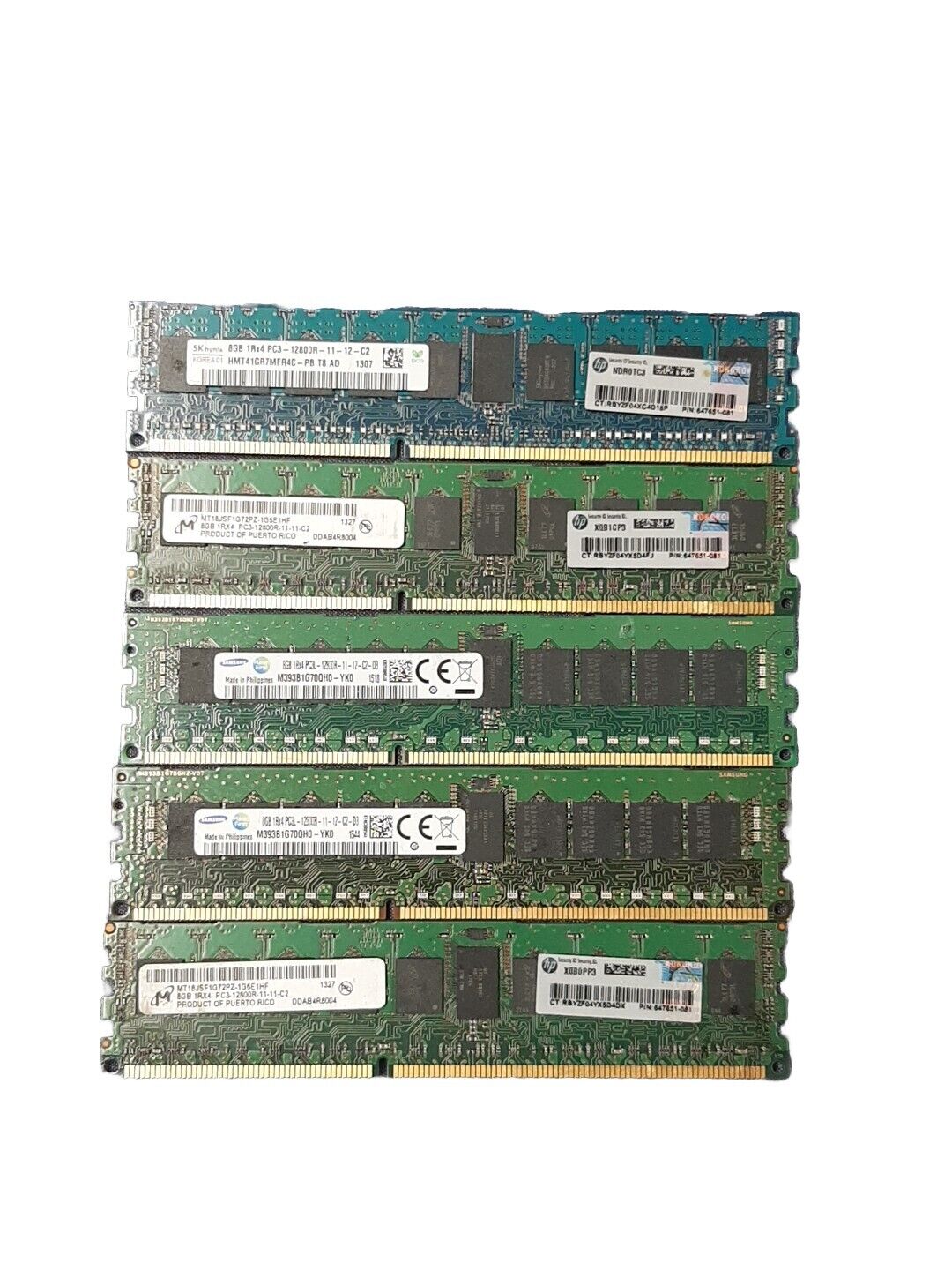 5 LOT - 8GB PC3 DDR3- MEMORY RAM DESKTOP PCs MIXED BRANDS
