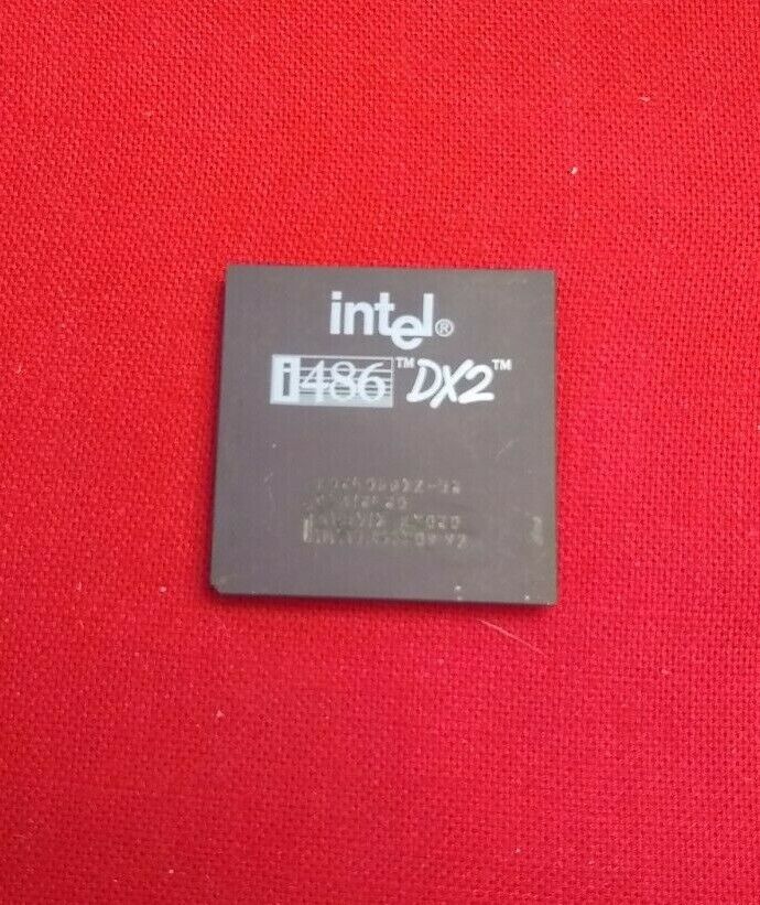 Intel 486DX2-50 A80486DX2-50 SX808 Socket 3 486DX2 50 MHz ✅Rare Collectible Gold