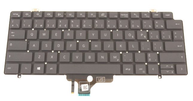 Genuine Dell Latitude 7410 French English Backlight Keyboard - HDHYV 0HDHYV