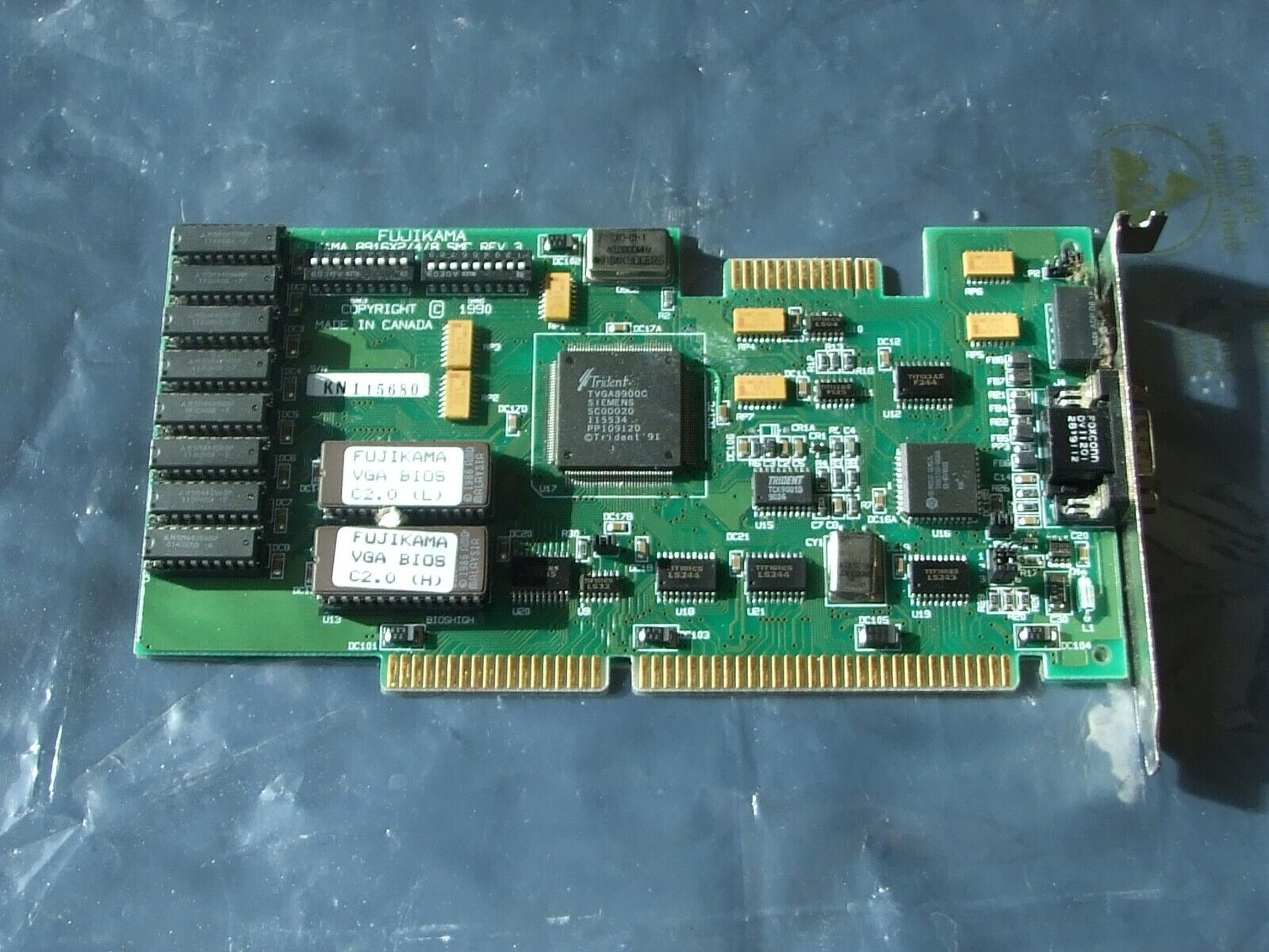 1  used vintage Fujikama Kama 8916x2/4/8 SMC VGA card