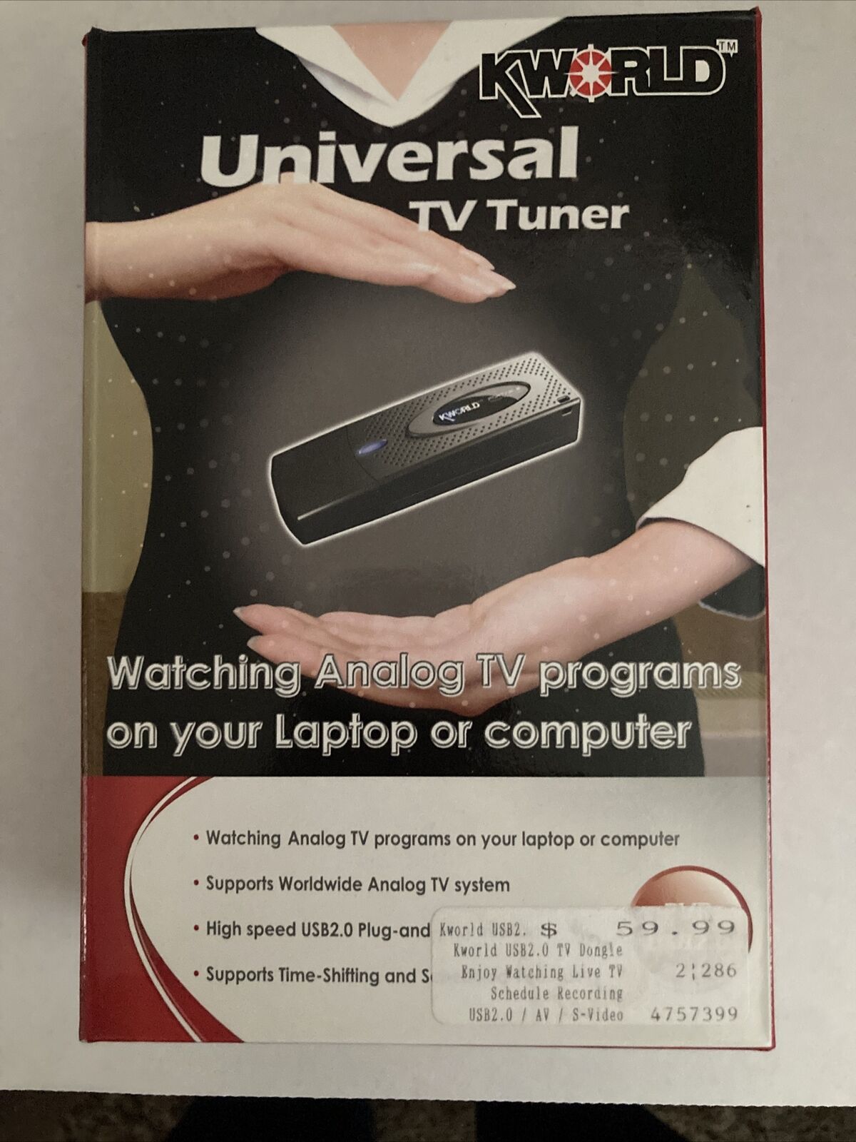 KWORLD Universal TV Tuner. Watch Analog TV Programs On Your Laptop Or Computer