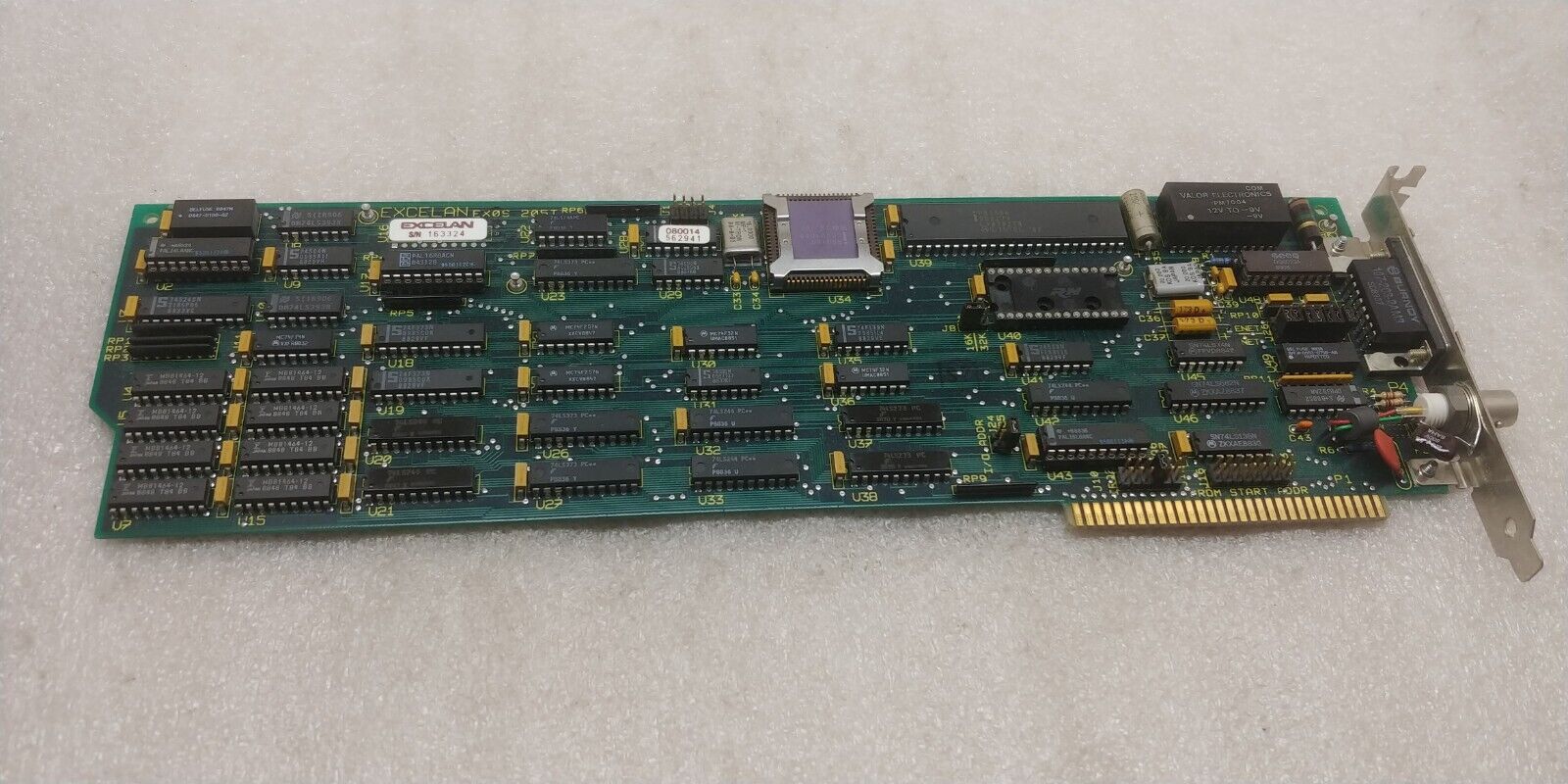 Excelan Exos 8-Bit ISA Network Card 205T RP6 GREAT CONDITION 