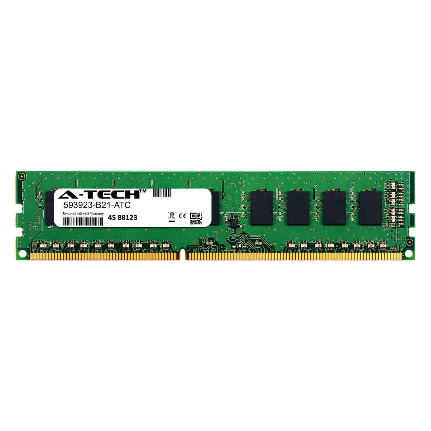 4GB DDR3 PC3-10600E ECC UDIMM (HP 593923-B21 Equivalent) Server Memory RAM