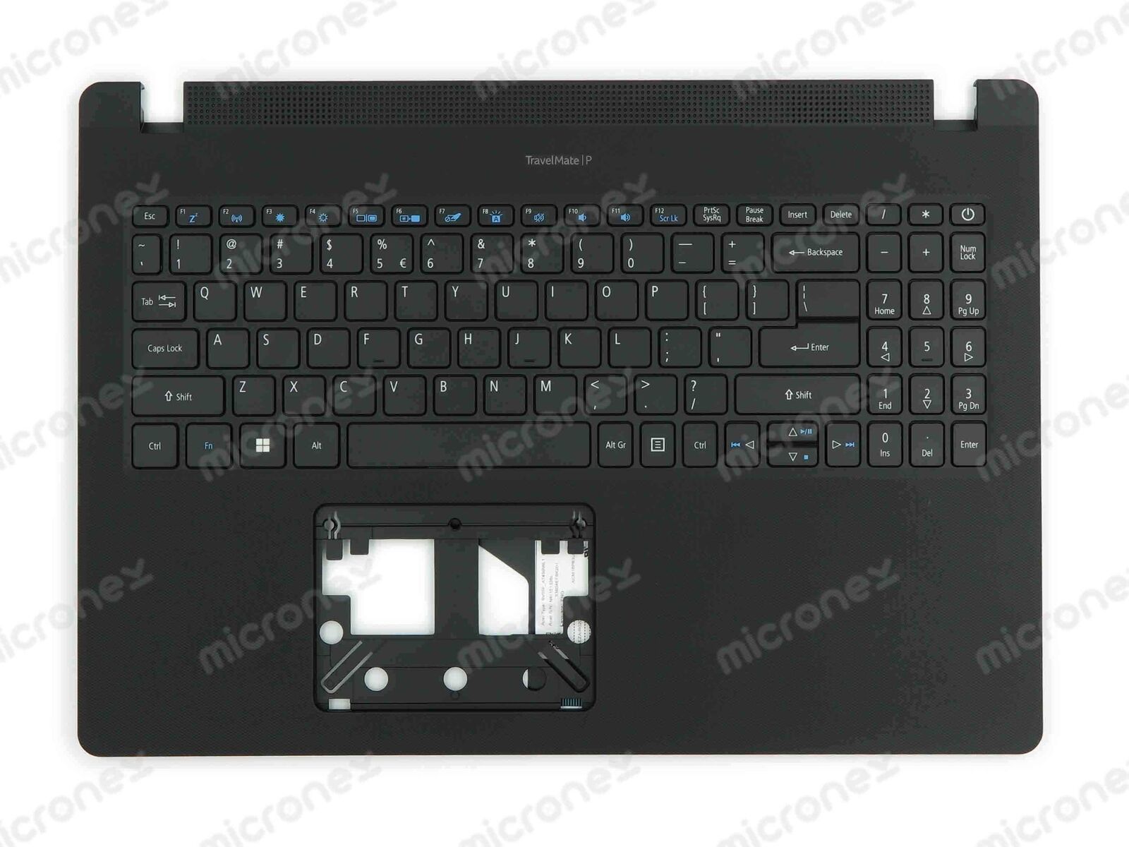 FOR Acer 6B.VPUN7.030 Palmrest Keyboard LED US-International black