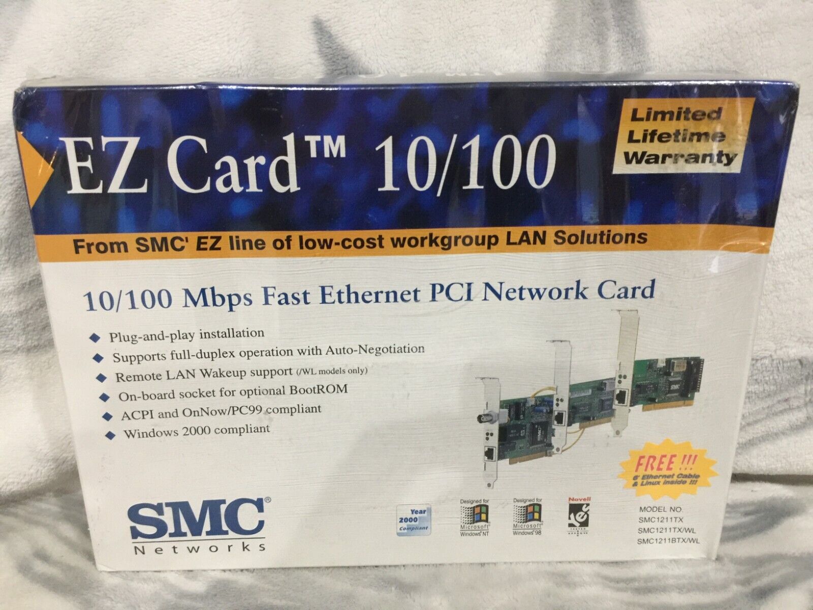SMC EZ Card 10/100 Mbps Ethernet PCI Network Card SMC 1211TX/WL/BTX/WL