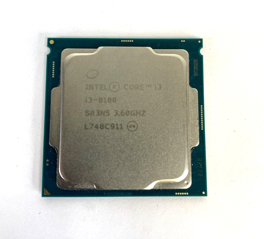 Intel Core i3-8100 SR3N5 3.6GHz 6 MB Cache 4 Core Desktop CPU Processor