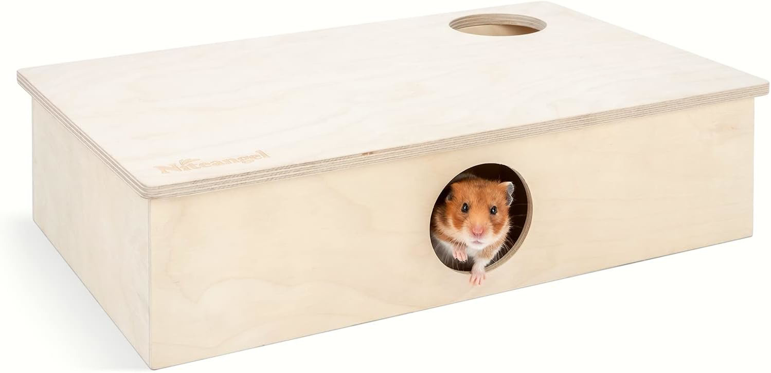 Niteangel Multi-Chamber Hamster House Maze: - Multi-Room Hideouts & Tunnel Explo
