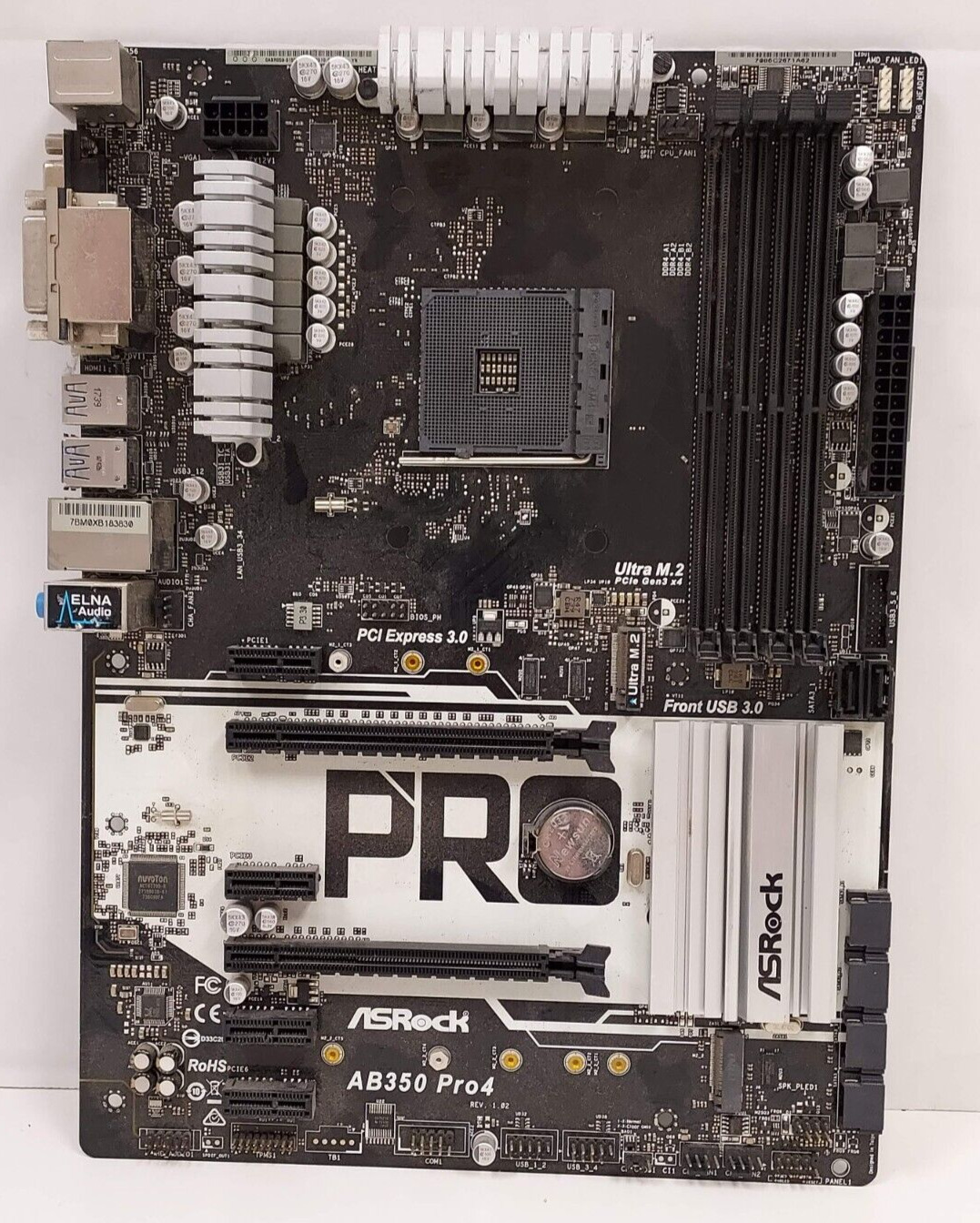 ASRock AB350 Pro4 AMD AM4 DDR4 Motherboard