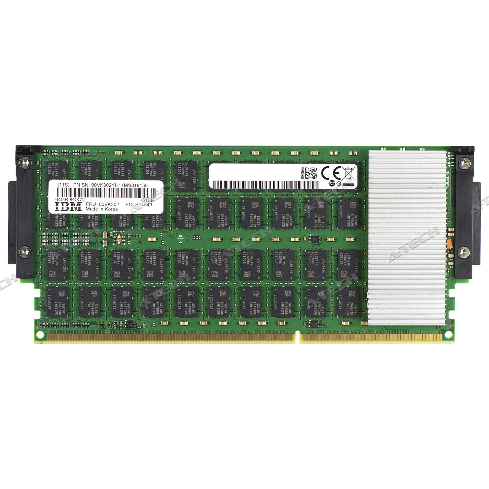 IBM-Lenovo 00VK302 31EE 64GB DDR4 CDIMM 8Gx72 Cartridge Power Server Memory RAM