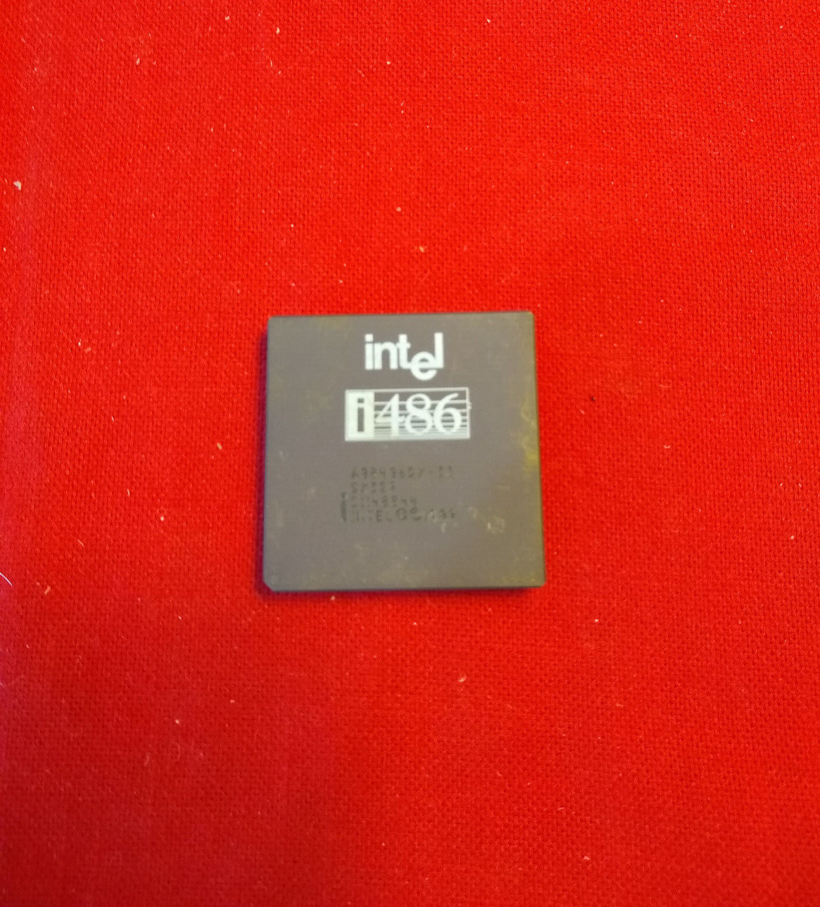 Intel 486DX-33 A80486DX-33 SX419 Socket 3 486DX 33 MHz ✅ Rare i486 LABEL - LOGO