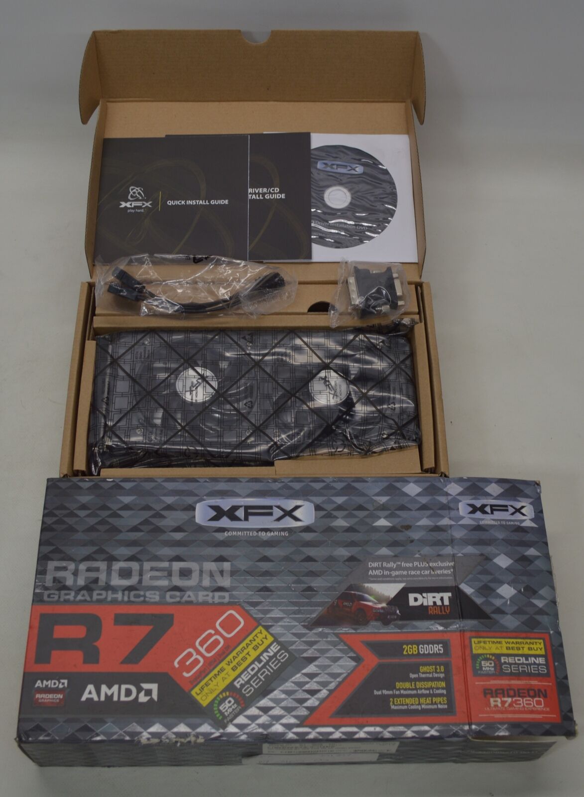 XFX Radeon R7 360 2GB DDR5 Video Graphics Card R7-360B-CD *New Unused*