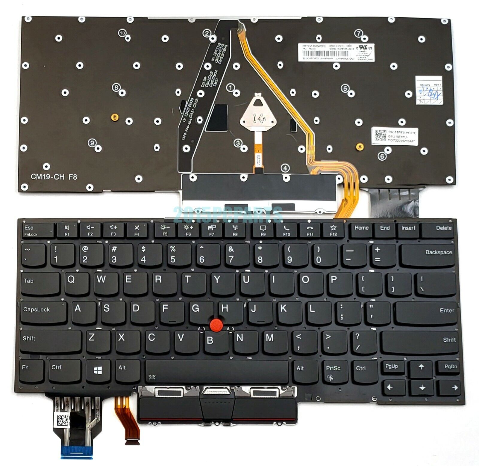 New Original Lenovo ThinkPad X1 Carbon 8th Gen 2020 Keyboard US Backlit
