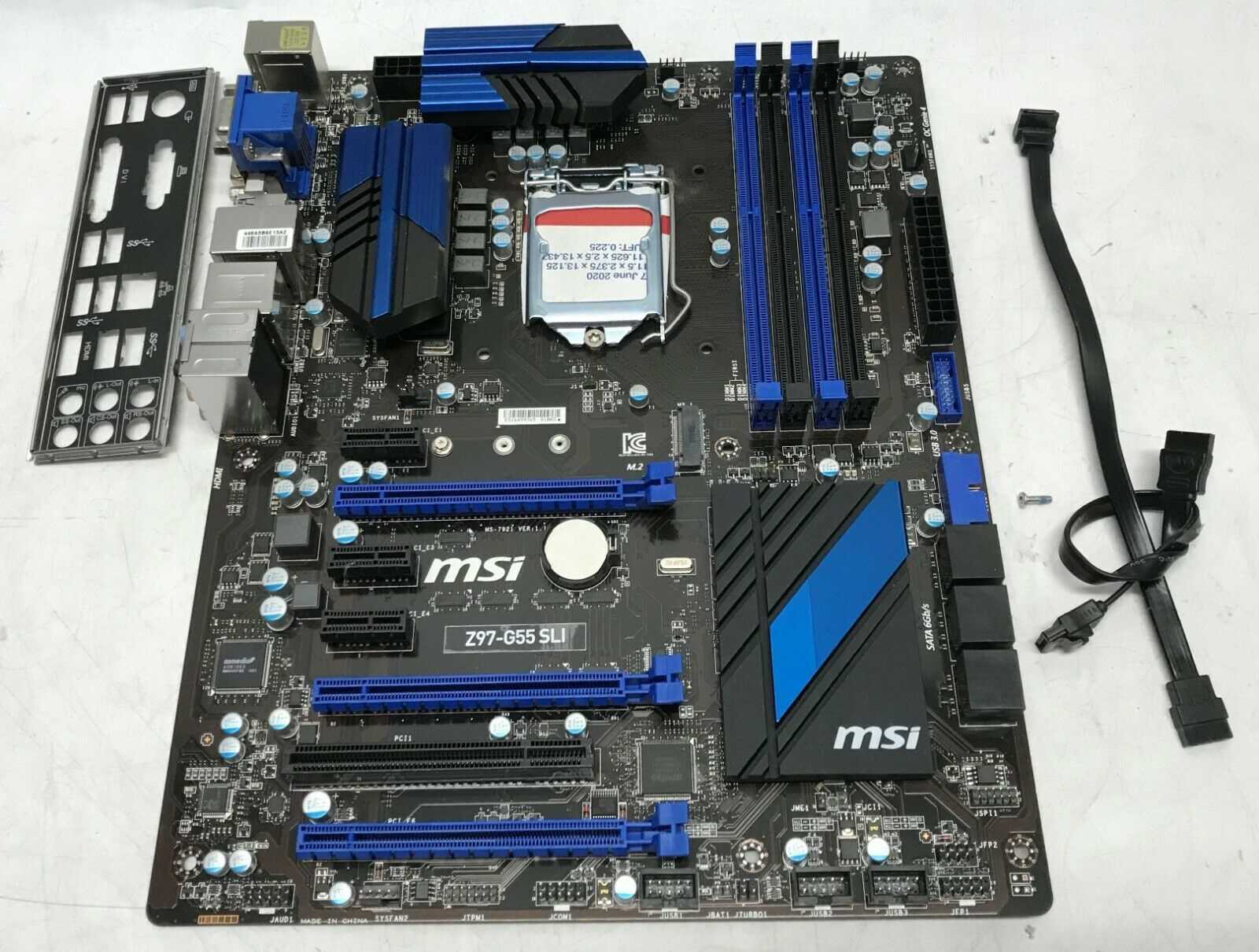 MSI Z97-G55 SLI Motherboard Intel Z97 LGA1150 DDR3 M.2 ATX Blue WITH BOX