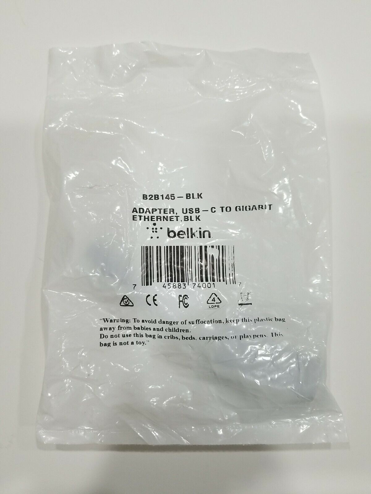 Belkin B2B145-BLK Ethernet Adapter Gigabit Ethernet Adapter-New