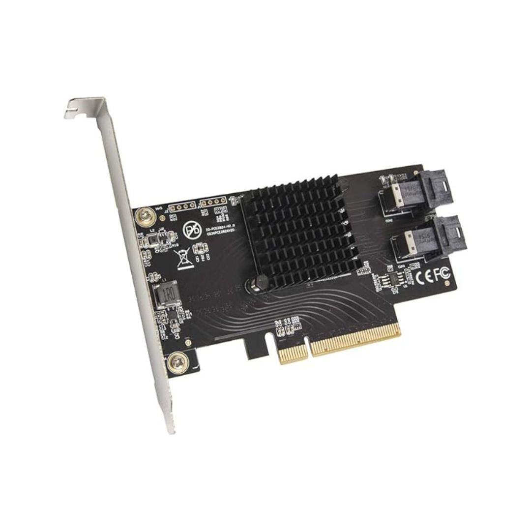 Io Crest SI-PEX40151 U.2 Ports to PCIe 3.0 x8 Bifurcation Riser Controller