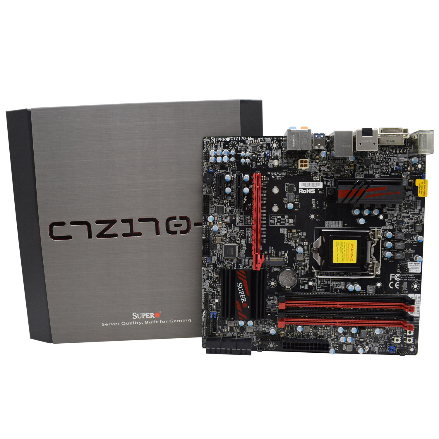 Supermicro C7Z170-M Motherboard M-ATX Intel Z170 LGA1151 DDR4 64GB HDMI DP+Box
