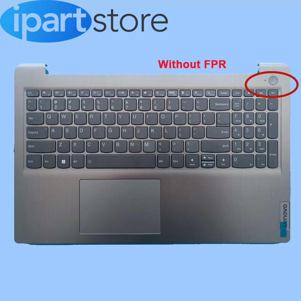 Palmrest Backlit W/ Keyboard Touchpad NO FP For Lenovo ideapad 3-15ITL6 3-15ALC6