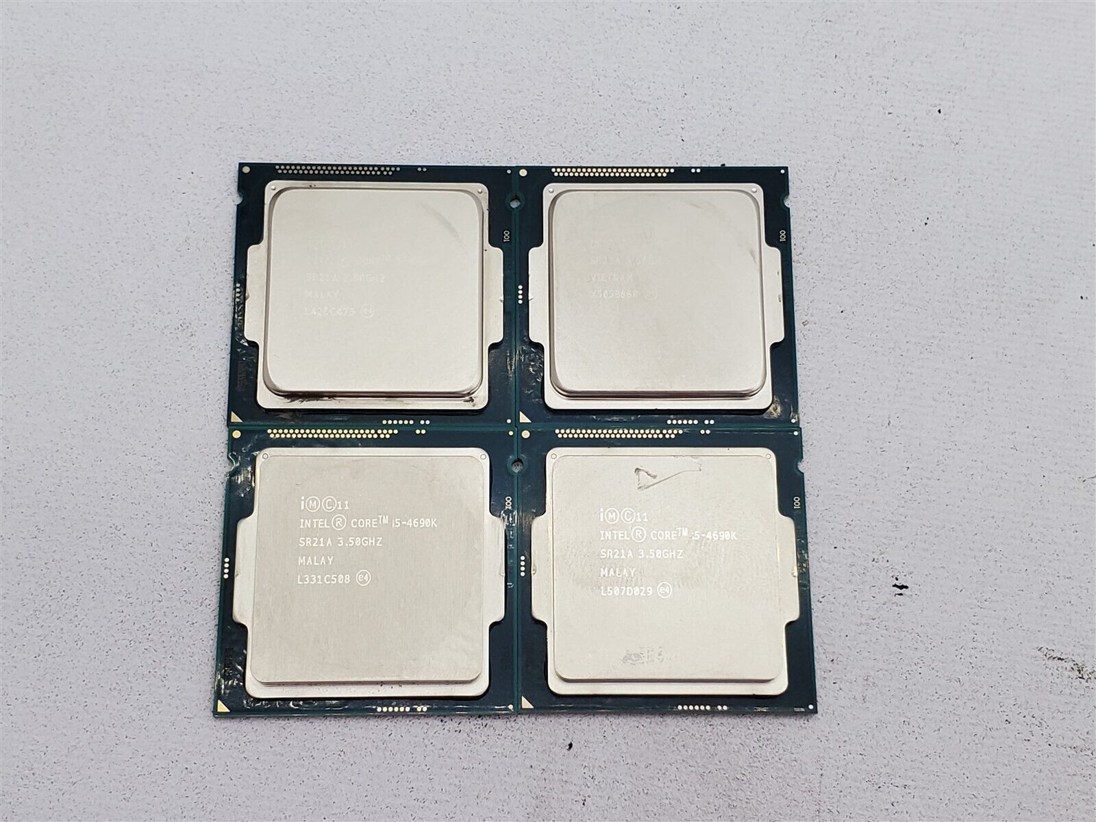Lot of 4 Intel Core i5-4690K Quad-Core 3.5GHz 6MB LGA1150 CPU Processor SR21A
