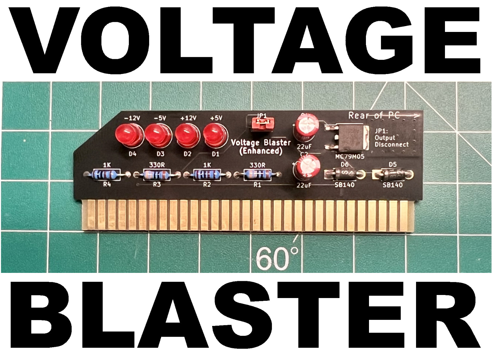 Voltage Blaster (Enhanced) -5V ISA AT ATX Power for Vintage Retro PCs US Seller