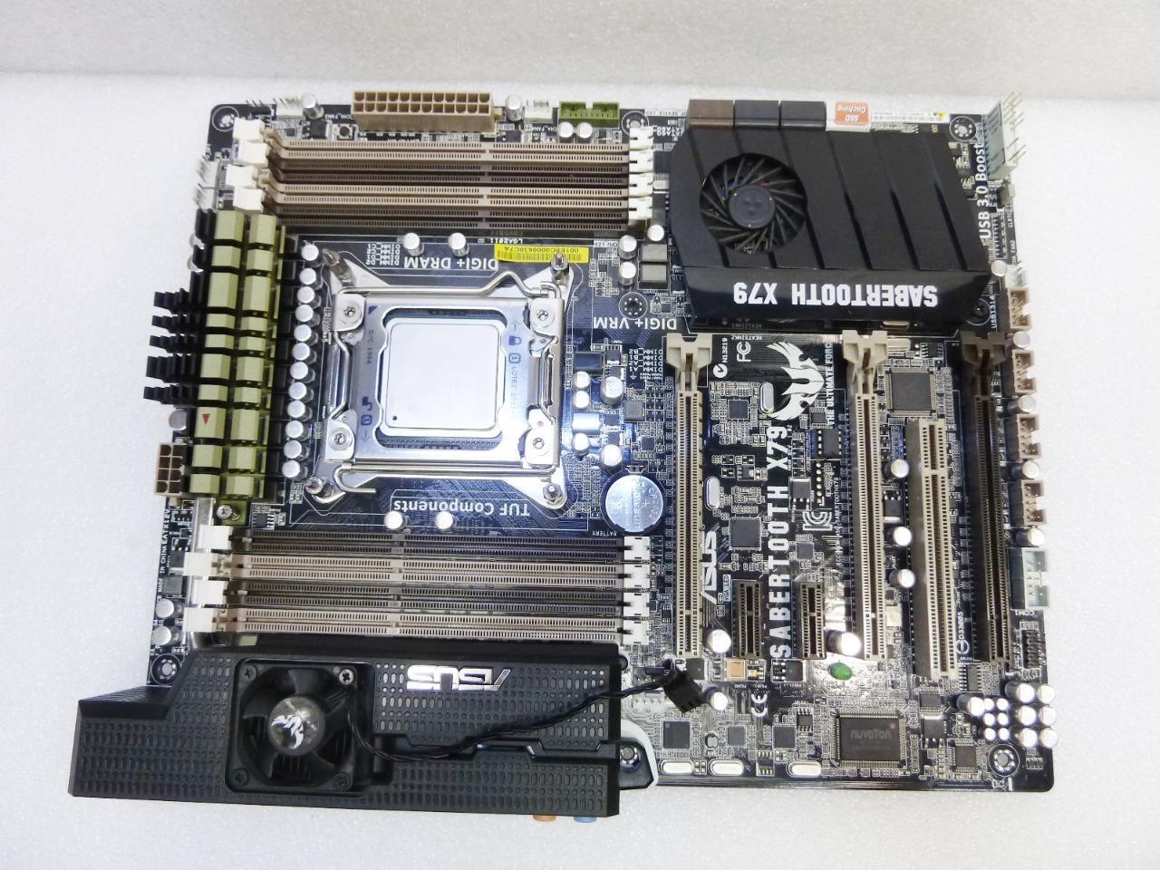 ASUS SABERTOOTH X79 Motherboard CPU i7-3820 with I/O Shield | No RAM
