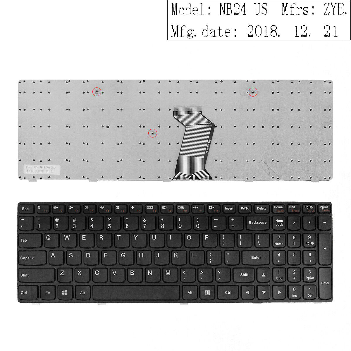 New for Lenovo G500 G505 G510 Black Frame Black Keyboard Win8 US Layout OEM
