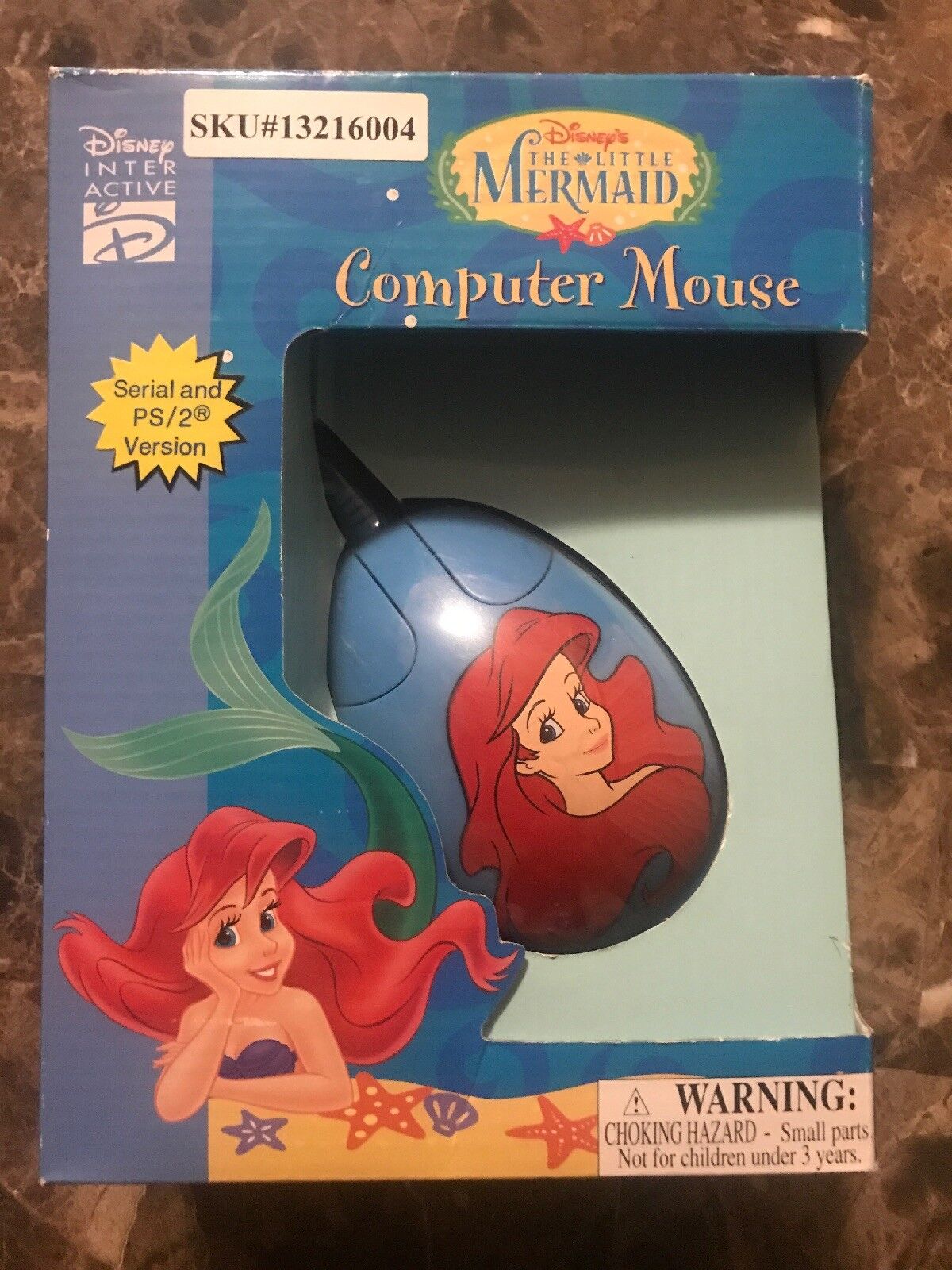 Little Mermaid Ariel Disney Interactive Computer Mouse  New Vintage Rare