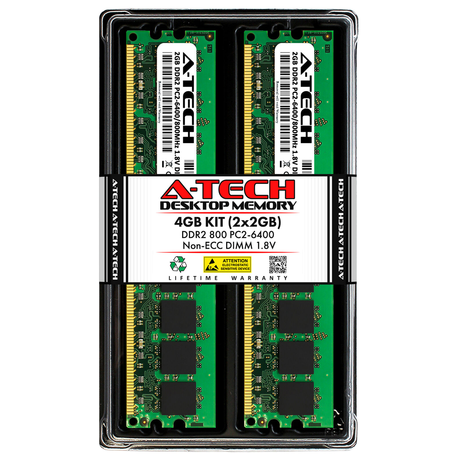 4GB 2x2GB PC2-6400U Intel DG45FC DG45ID DP35DP DP43TF DQ43AP D975XBX2 Memory RAM