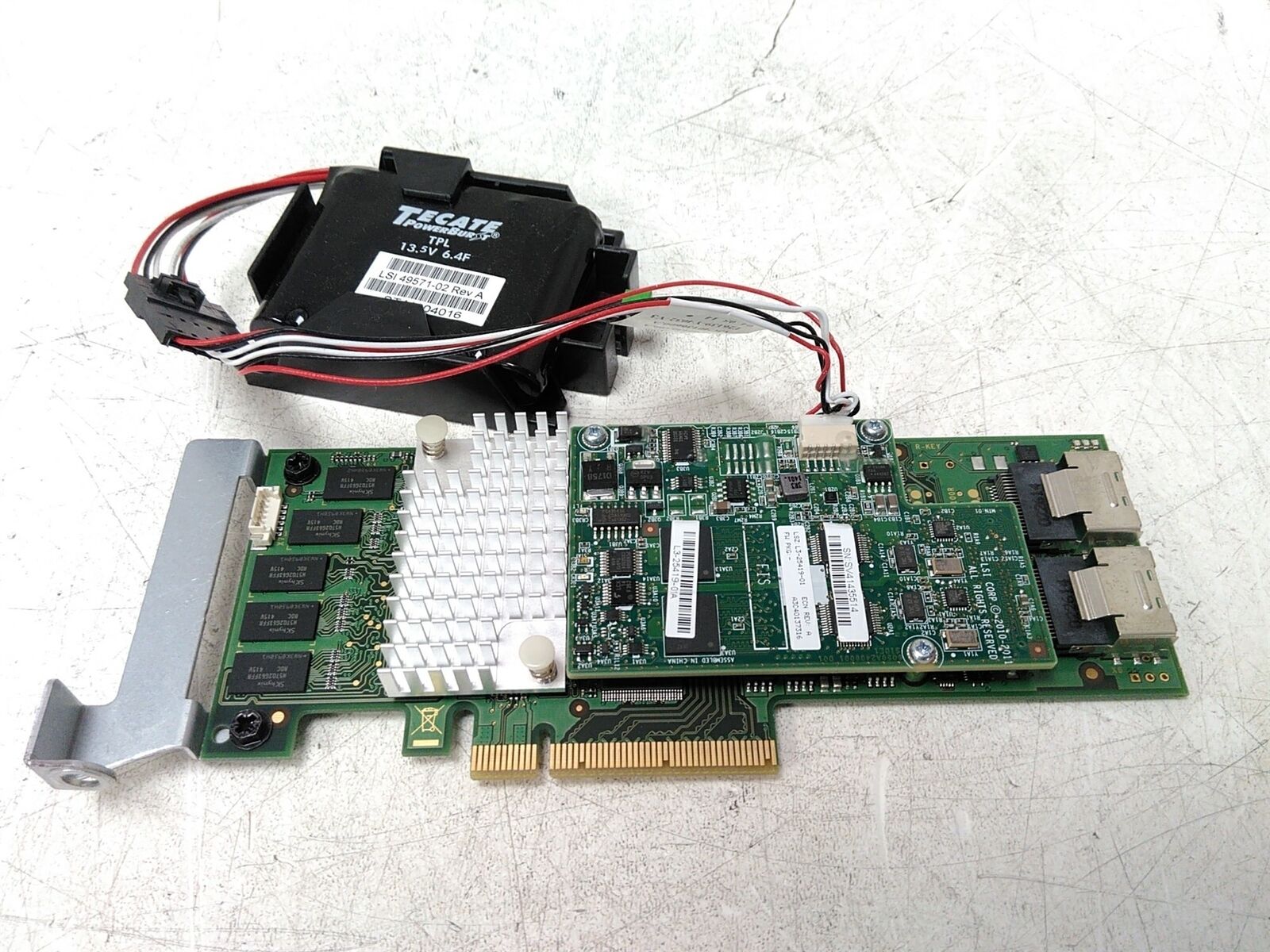 Fujitsu A3C40134369 SAS PCIe RAID Card with LSI L3-25419-01A Module 