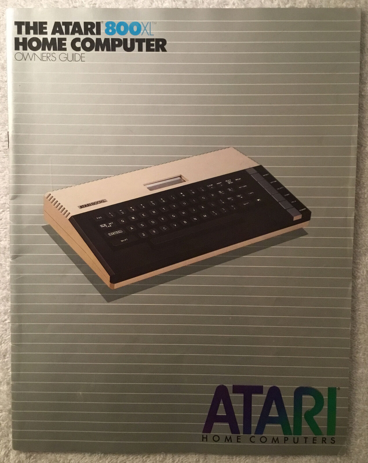 1983 Atari 800XL Home Computer Owners Guide Manual C061859 Rev A