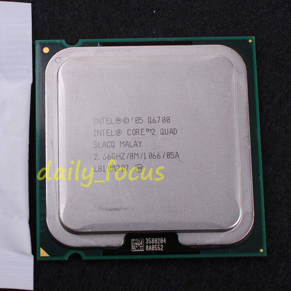 Intel Core 2 Quad Model Q6700 SLACQ 2.66 GHz HH80562PH0678MK CPU LGA 775 1066MHz