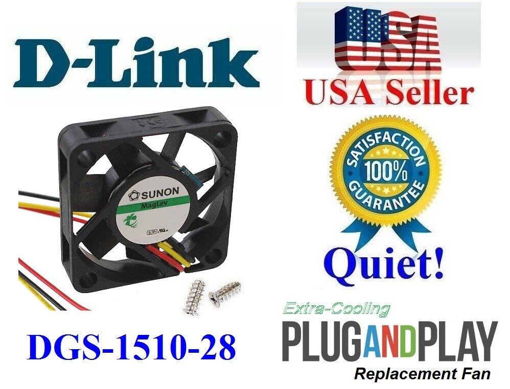 1x Quiet Replacement Fan for D-Link DGS-1510-28