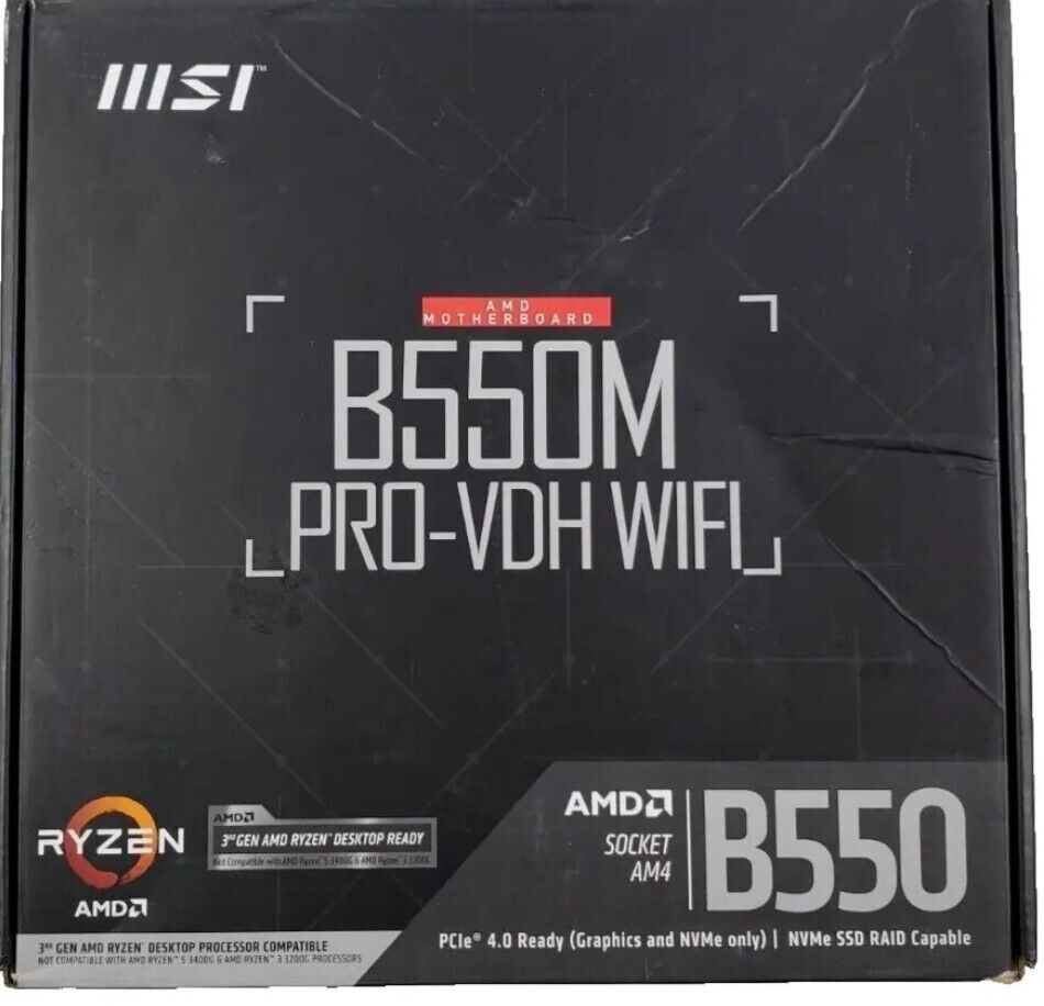 MSI ‎B550M PRO-VDH WIFI Socket AM4 AMD Motherboard
